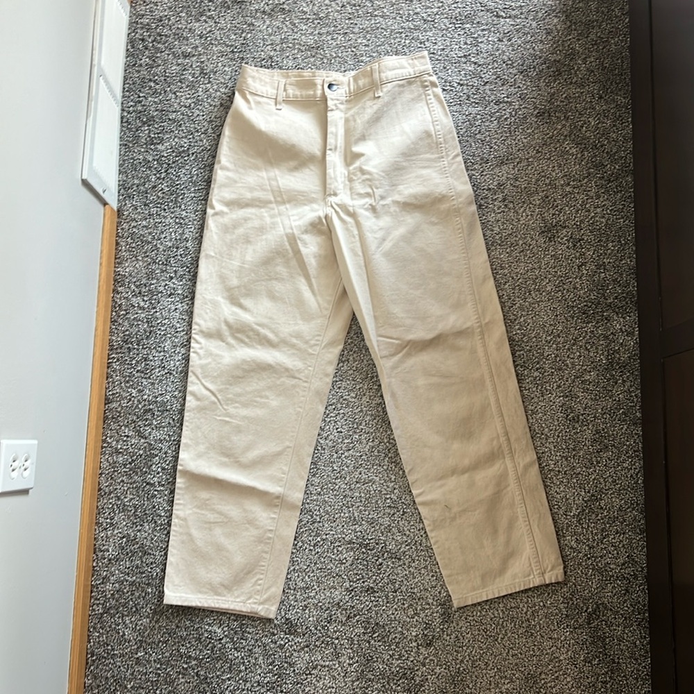 OZMA Cream Ankle Cropped Pants